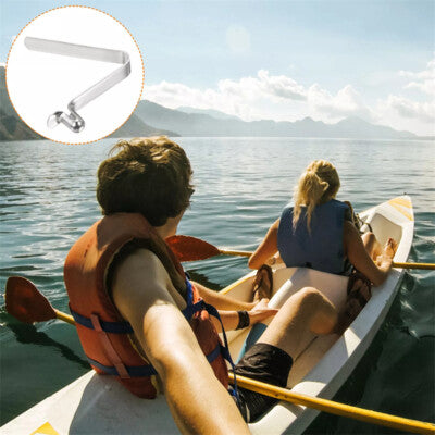 8PCS V-Shaped Positioning Shrapnel Kayak Paddle Snaps Pole Push Button
