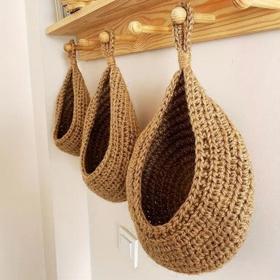 3 Size Hanging Wall Organizer Kitchen Fruit Vegetable Storage Basket B