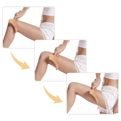 2x Beechwood Massager Meridian Scraping Board for Body Muscle Relaxati