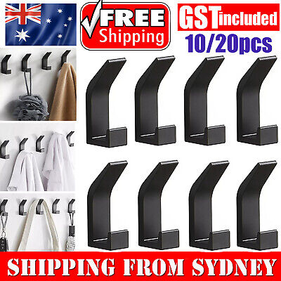Wall Mounted Towel Rack Holder Kitchen Bathroom Clothes Robe