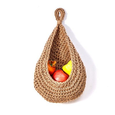 3 Size Hanging Wall Organizer Kitchen Fruit Vegetable Storage Basket B