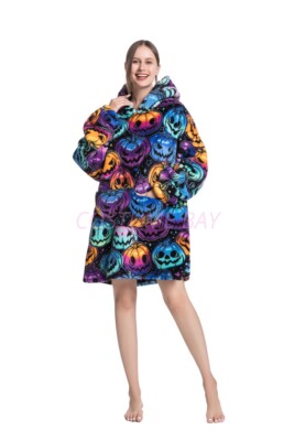 Oversized Adult 1.4m Long Kid Toddler Hooded Blanket Hoodie Ultra Swea