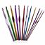 12/22 Size Multi Coloured Aluminium Crochet Hook Yarn Knitting Needles 2-8mm Set