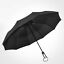 10Ribs Automatic Windproof Umbrella Auto Open Close Compact Folding Anti Rain