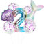 Rainbow 1st 2nd 3rd 4th Little Mermaid Foil Balloons Party Decorations Birthday