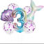 Rainbow 1st 2nd 3rd 4th Little Mermaid Foil Balloons Party Decorations Birthday
