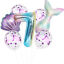 Rainbow 1st 2nd 3rd 4th Little Mermaid Foil Balloons Party Decorations Birthday