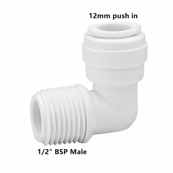 Push In Speed Fit Connector Valve Caravan Fitting John Guest 12mm Compatible
