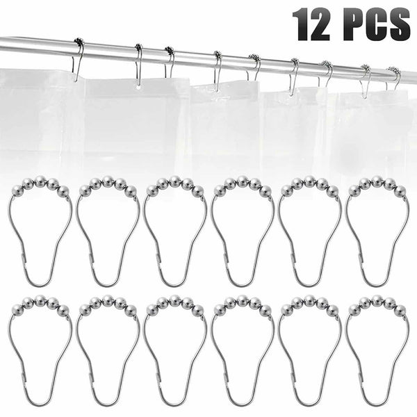 10-100X Multipurpose Window Curtain Clothes Metal Clips Rings Hook Hanging New A