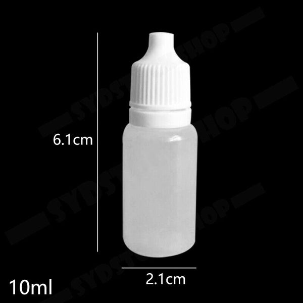 5/10/15/20/30ml Empty Plastic Dropper Bottles Squeezable Drop Liquid Container