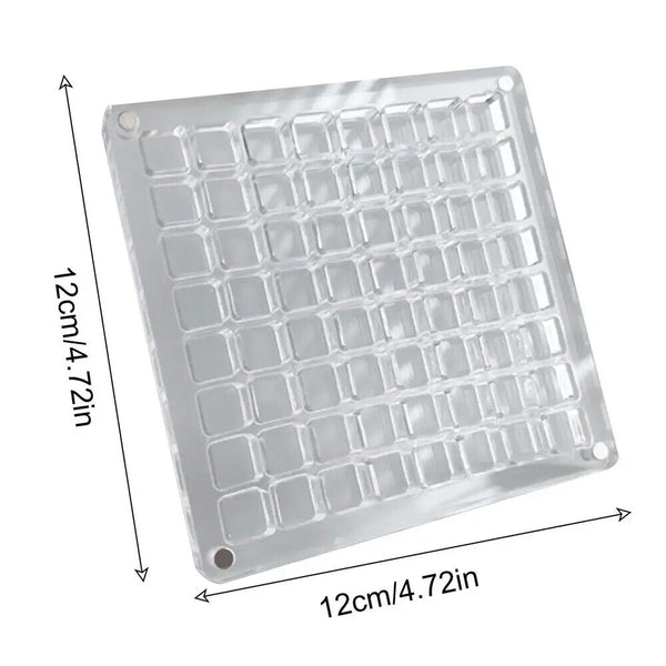 Acrylic Magnetic Seashell Display Box, 36/64/100Grids Seashell Display Organizer