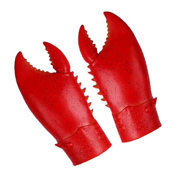 Funny Crab Lobster Claws Gloves Headdress Cosplay Party Latex Novelty Toy Set
