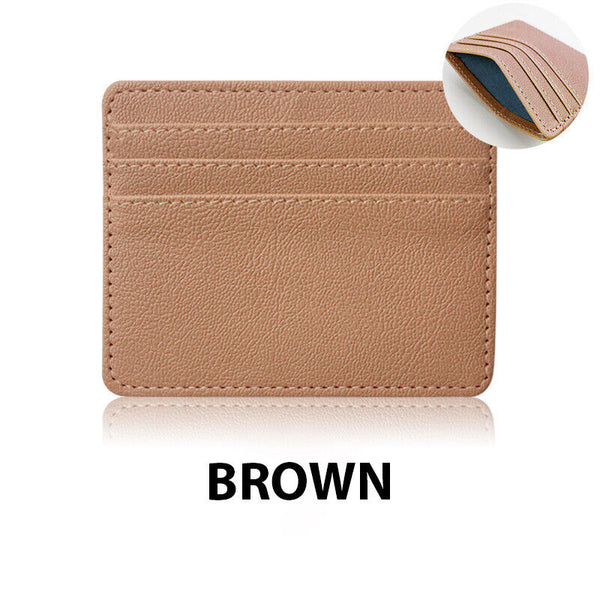 RFID Blocking Purse Flip Leather Wallet Slim Credit Card Holder Mens Money Clip