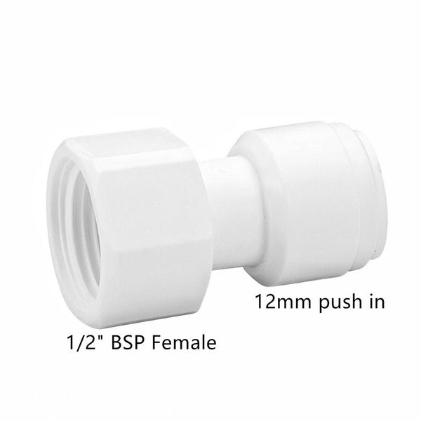 Push In Speed Fit Connector Valve Caravan Fitting John Guest 12mm Compatible