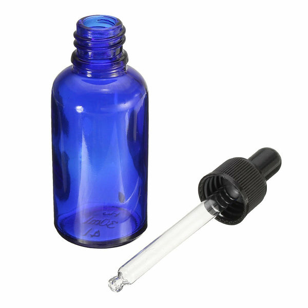 5-30PCS Blue Glass Liquid Dropper Reagent Eye Pipette Essential Oils Bottle AUS