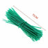 100-2000 Green Twist Tie Plastic Cable Cord Ties Reusable Packaging Plants Wire