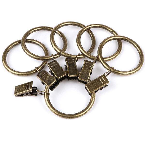 10-100X Multipurpose Window Curtain Clothes Metal Clips Rings Hook Hanging New A