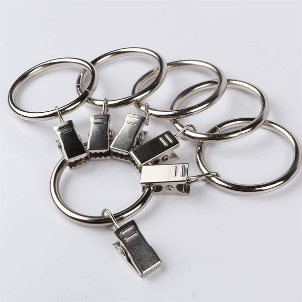 10-100X Multipurpose Window Curtain Clothes Metal Clips Rings Hook Hanging New A