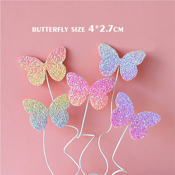 Butterfly Cake Topper Cake Decoration Cake Topper Stick Pack Love Heart AU Stock