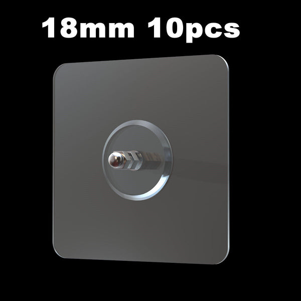 10PCS Punch-Free Self Adhesive Screw Sticker Wall Hanging Sucker Hook Nail New