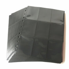 10/20X Card Binder Pages 18Pocket Black Sideload Baseball Trading Folder Storag