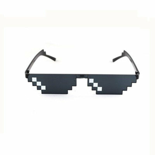 2PCS Chic MEME Deal IT Thug Life Attitude Stylish Glasses 8 Bit Pixel Sunglasses