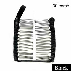 Vintage Banana Hair Clip Claw Stretchable Christmas Accessory Black