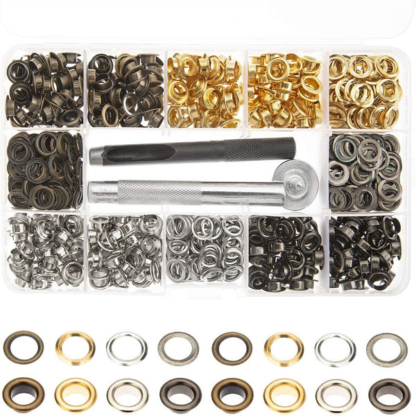 Brass Metal Eyelet Punch Die Kits Grommets Washer Leather Banner Eyelet Plier AU