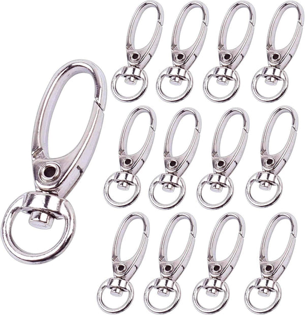 100PCS Swivel Lobster Clasps Golden Trigger Clips Clasp Snap Hook Key Chain AUS