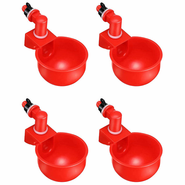 Automatic Chicken Water Cup Waterer Poultry Drinking Bowl Feeder Drinker