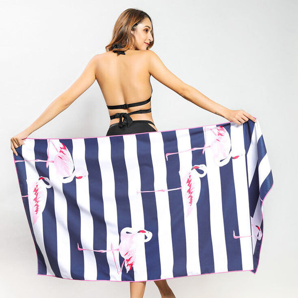 77x155CM Microfibre Travel Beach Towel Sand Free Quick Dry Swimming Bath Towel