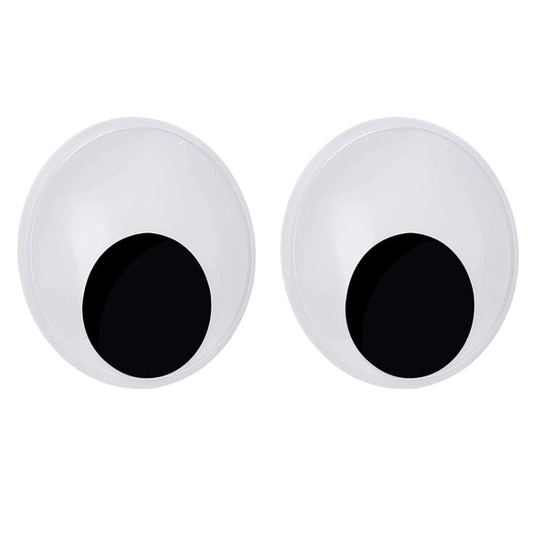 UP 8PCS Huge 76mm Joggle Moveable Black Eye Wiggly Googly Eye Craft Stick On DIY
