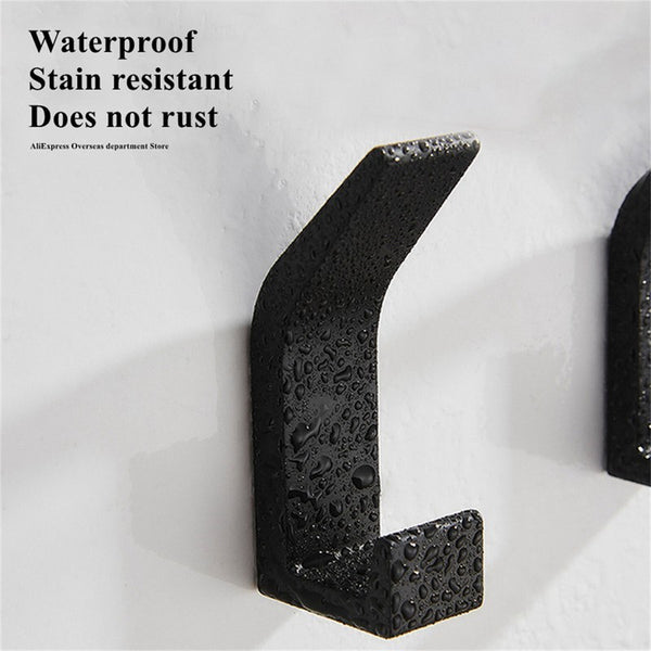 Wall Mounted Towel Rack Holder Kitchen Bathroom Clothes Robe