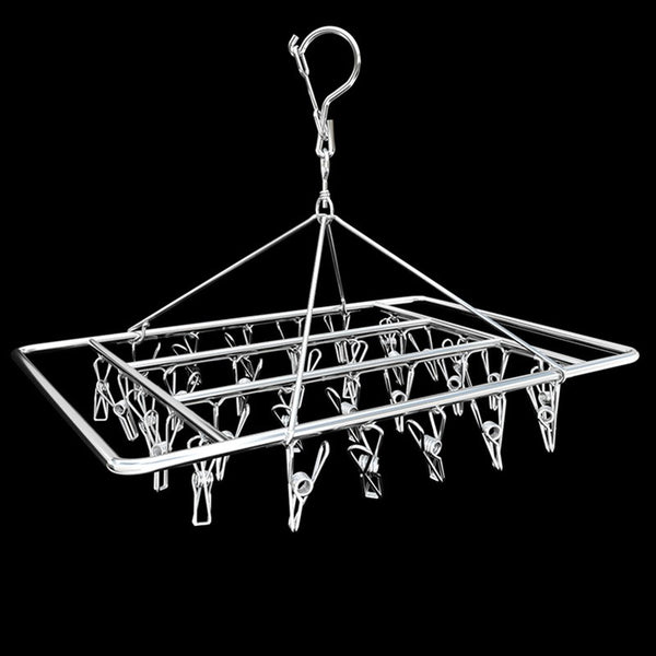 Pegs Stainless Steel Laundry Sock Underwear Clothes Dryer Rac