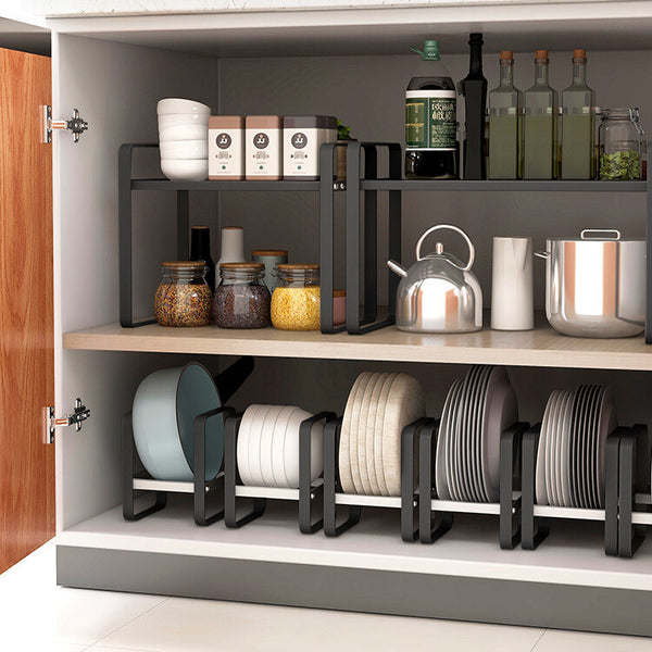 Kitchen Cabinet Storage Shelves Chopping Board Plates Dishes Storage R