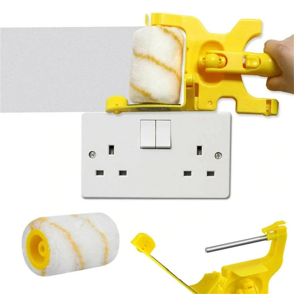 3pcs Paint Edger Roller Brush,Hand-held Paint Edger Roller Brush Porta