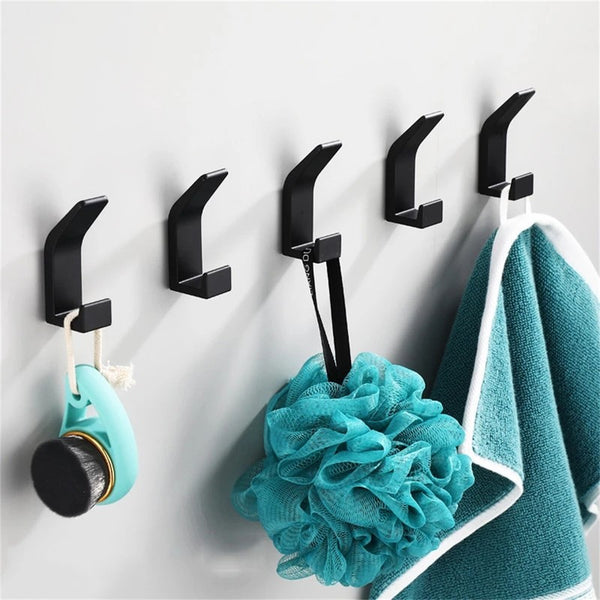 Wall Mounted Towel Rack Holder Kitchen Bathroom Clothes Robe