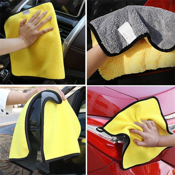 12PCS Car Wash Cloth Microfibre Super Absorbent Polishing Cleaning tow