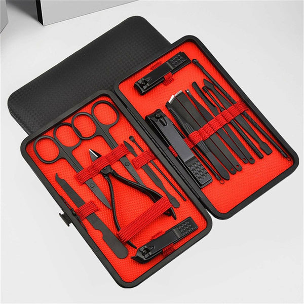 5 Styles Nail Clippers Kit Manicure Pedicure Set Stainless Cuticle Gro