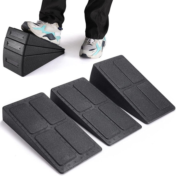 3X Wedge Stretch Slant Squat Board Slanting Yoga Block Exercise Gym Fi