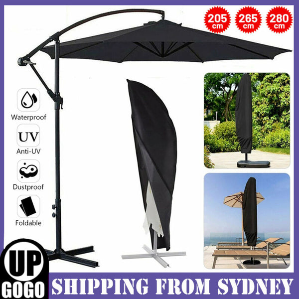 3 Sizes Heavy Duty Parasol Banana Umbrella Cover Cantilever Outdoor Pa