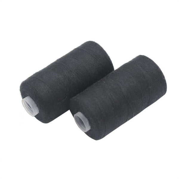 Sewing Thread 4 Spools x 500m Black White Quilting Polyester Embroider