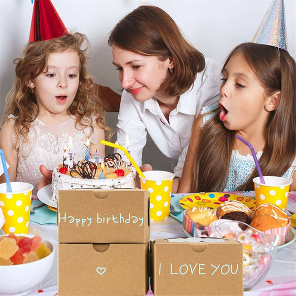 Cupcake Boxes Xmas Party Single Cake Packaging Gift Box Wi