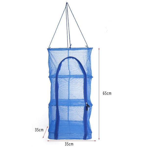 Hanging Mesh Dehydrator Air Drying Net Fishing Zipper Net Jerky Fruit