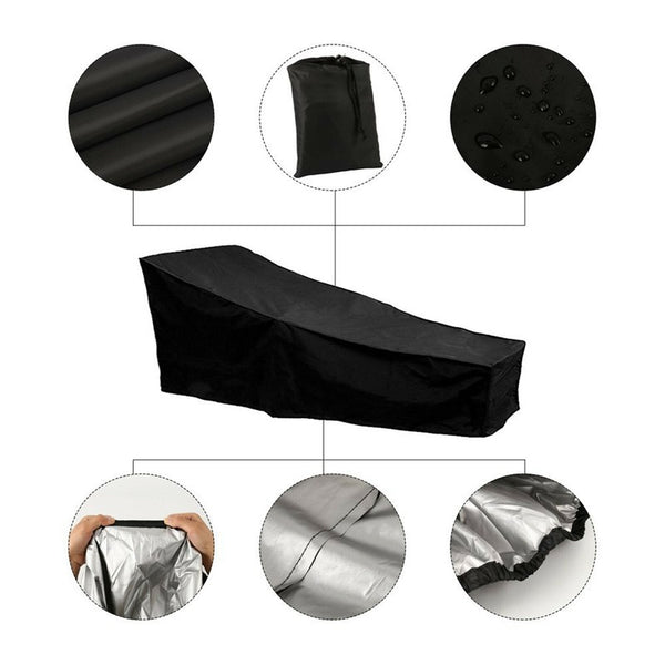 Sun Lounge Covers Outdoor Furniture Cover Heavy Duty Waterproof Bed Co