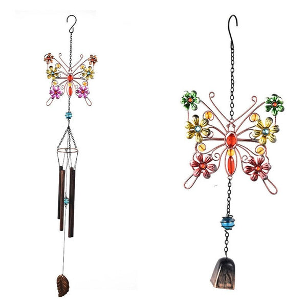 2PCS Large Vintage Windchime Chapel Bell Resonance Outdoor Garden Home