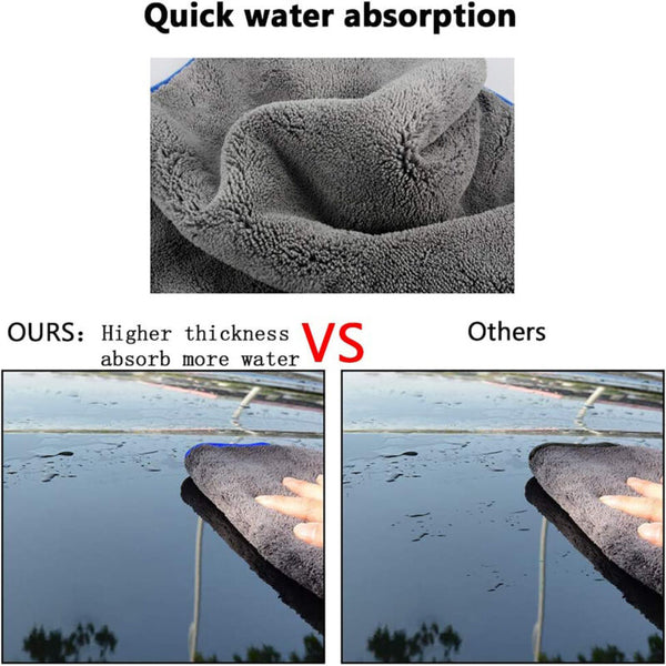 Microfiber Cleaning Cloth Grey,High Performance,Ultra Absorbent Microf