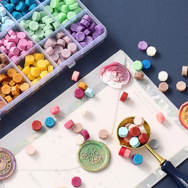 Colour Sealing Wax Mix Metallic Stick Bead Stamp Seal Candle En