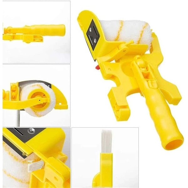3pcs Paint Edger Roller Brush,Hand-held Paint Edger Roller Brush Porta