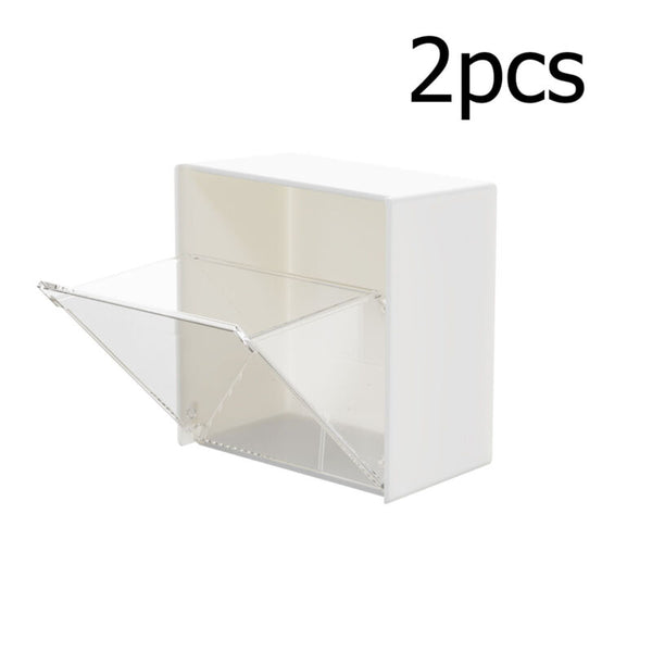 Wall Mounted Cotton Swab Storage Box Bathroom Multipurpose Hold